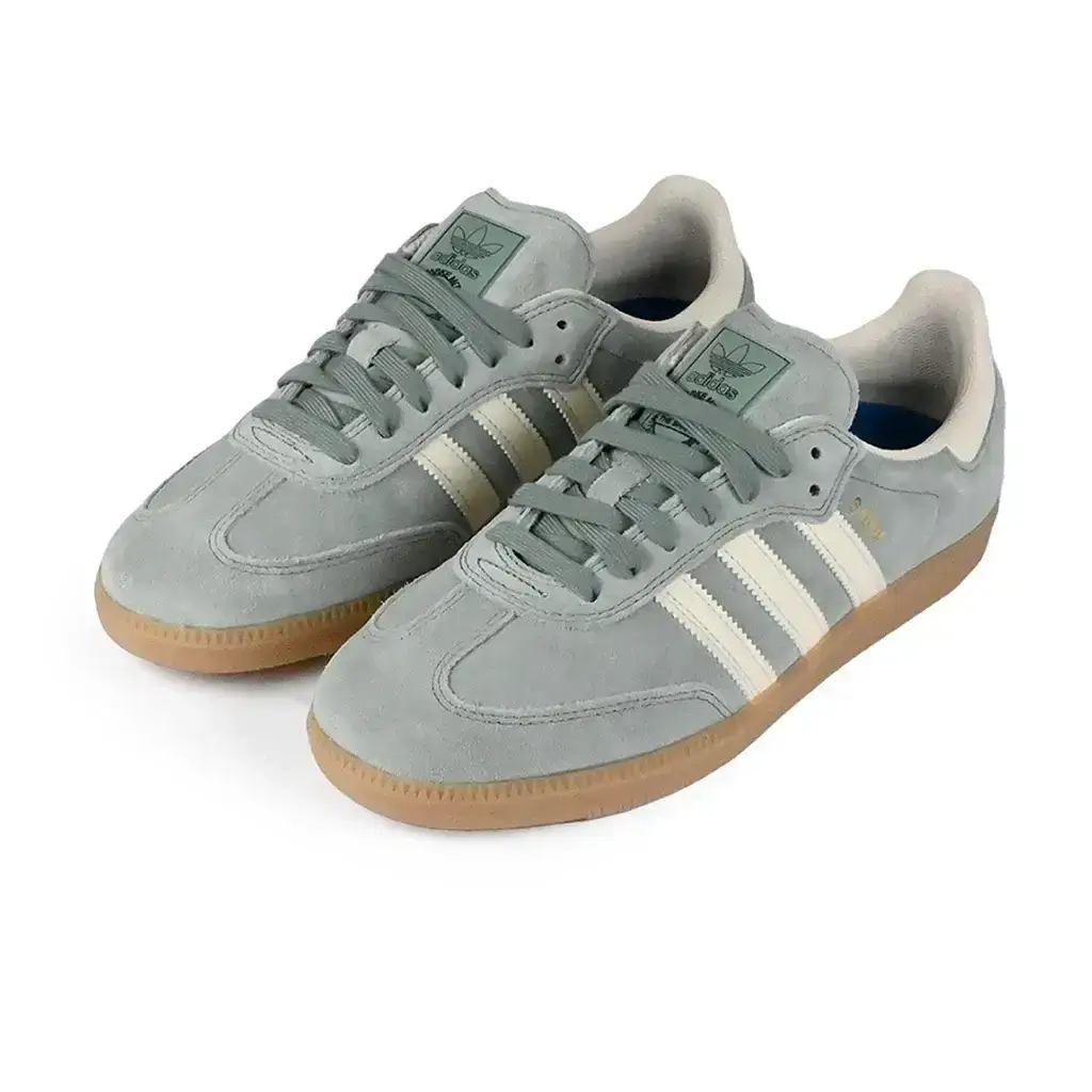 Adidas Samba ADV Silver Green Wonder White 12