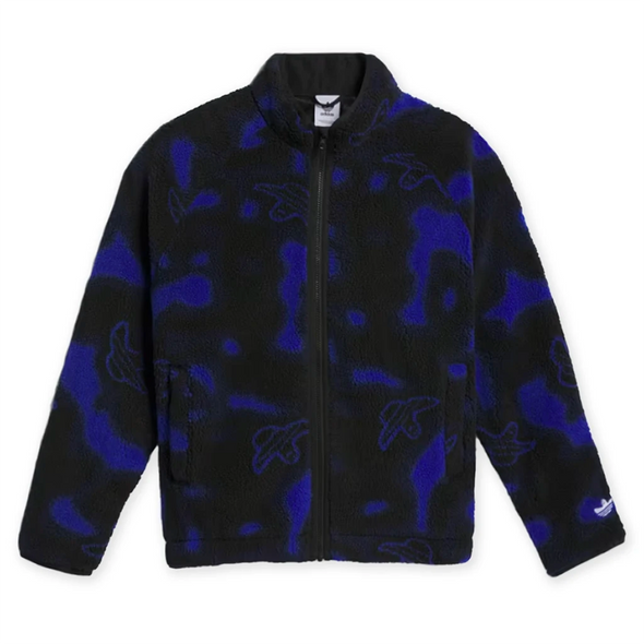 Adidas Skateboarding Shmoofoil Fleece Jacket - Blue