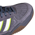 Toe box of Aurora onix solar slime Adidas Skateboarding Tekkira Cup men's skateboard sneaker on white background