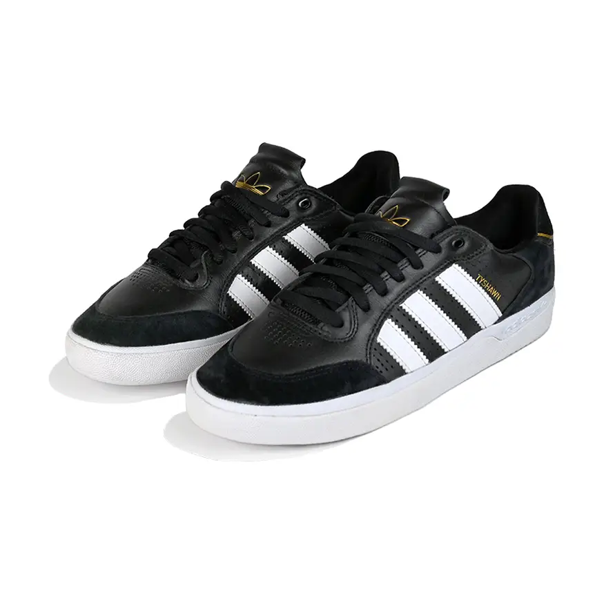 Adidas Tyshawn Low Black White Gold 8