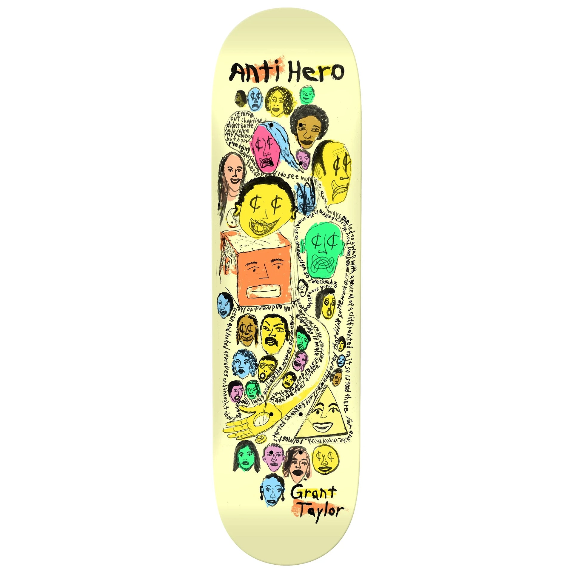 Anti Hero Skateboards Grant Expressions Deck 8.5 | No-Comply Skateshop