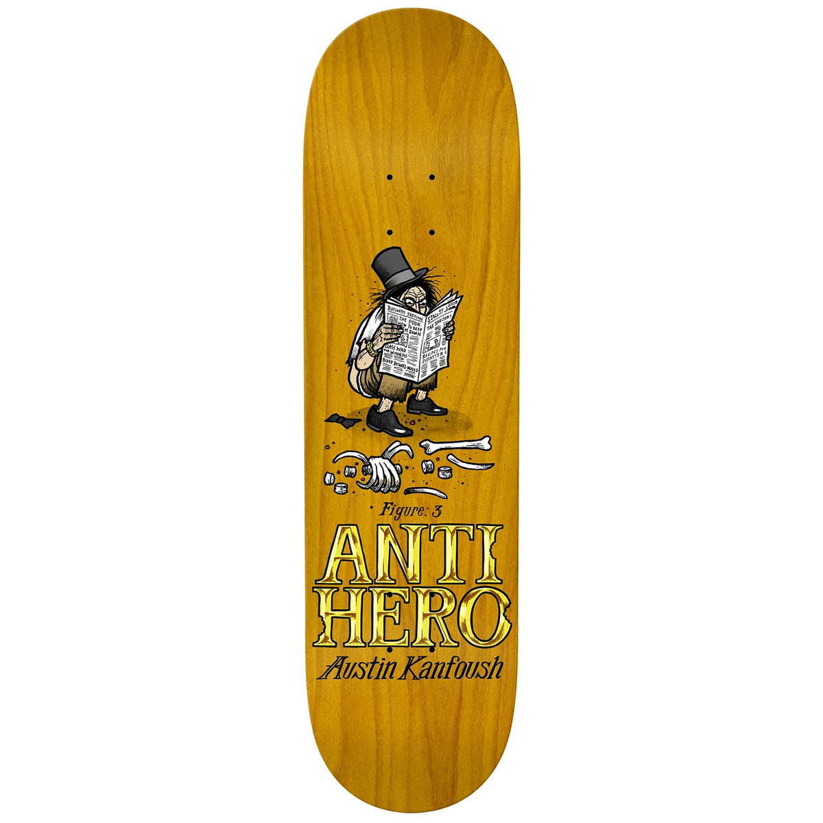 Anti Hero Skateboards Kanfoush Eat The Rich Deck 8.25 | No-Comply