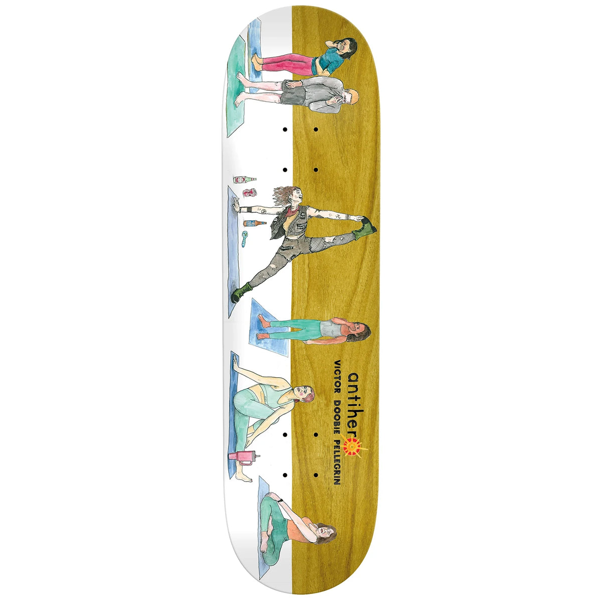 Anti Hero Skateboards Doobie I Farted In Yoga Deck 8.69 | No