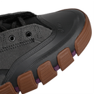 Toe box of Graphite grey ASICS Skateboarding x Late Nite Stars GEL-Flexkee Pro 2.0 skateboard sneaker with black 'Onitsuka' branding on a white background