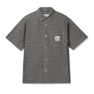 Butter Goods Equipment Short Sleeve Woven Shirt - Black