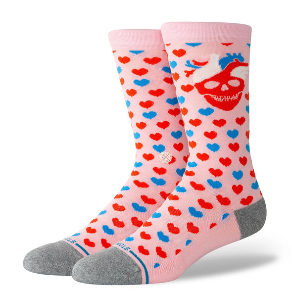 Stance Hearted Crew Socks - Pink