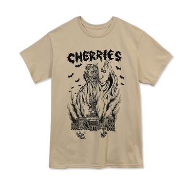 Cherries Wheels B.I.D. Tee Shirt - Khaki