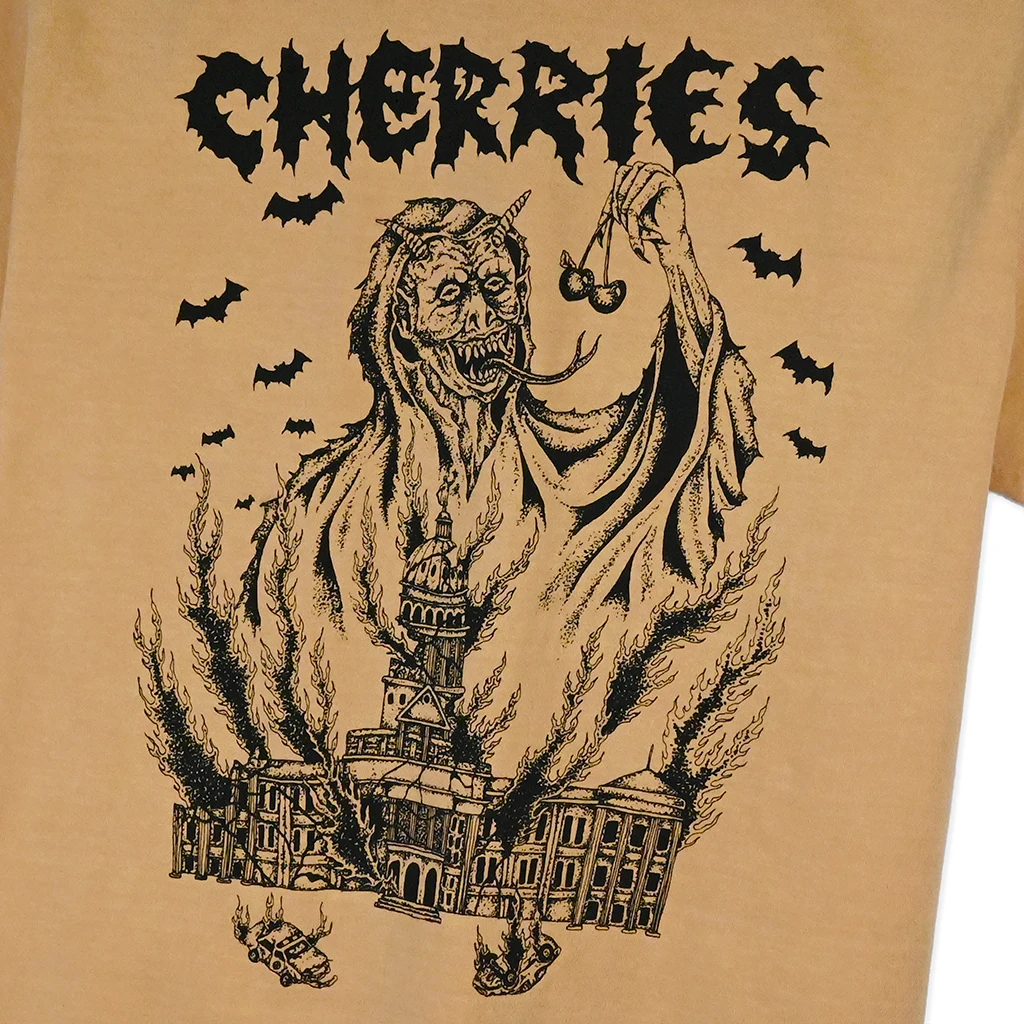 Cherries Wheels BID Shirt - Mustard