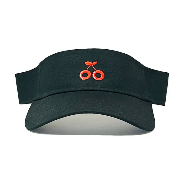 Cherries Wheels Logo Visor Hat - Black