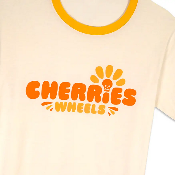 Cherries Wheels Sieben Tee - White