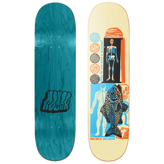 Roger Skate Co. David Langston Skeleton Deck 8.25