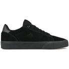 Black black Emerica Skateboarding Moca skateboard sneaker on a white background.