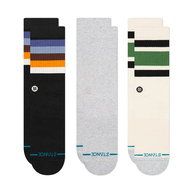 Stance 3 Pack Crew Socks - Canvas