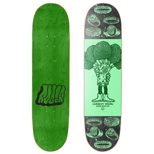 Roger Skate Co. Garrett Young Green/Gold Deck 8.25