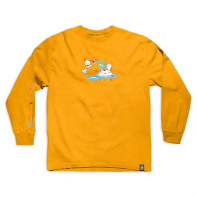 Girl Skateboards x Hello Kitty Fishing L/S Tee Shirt - Gold