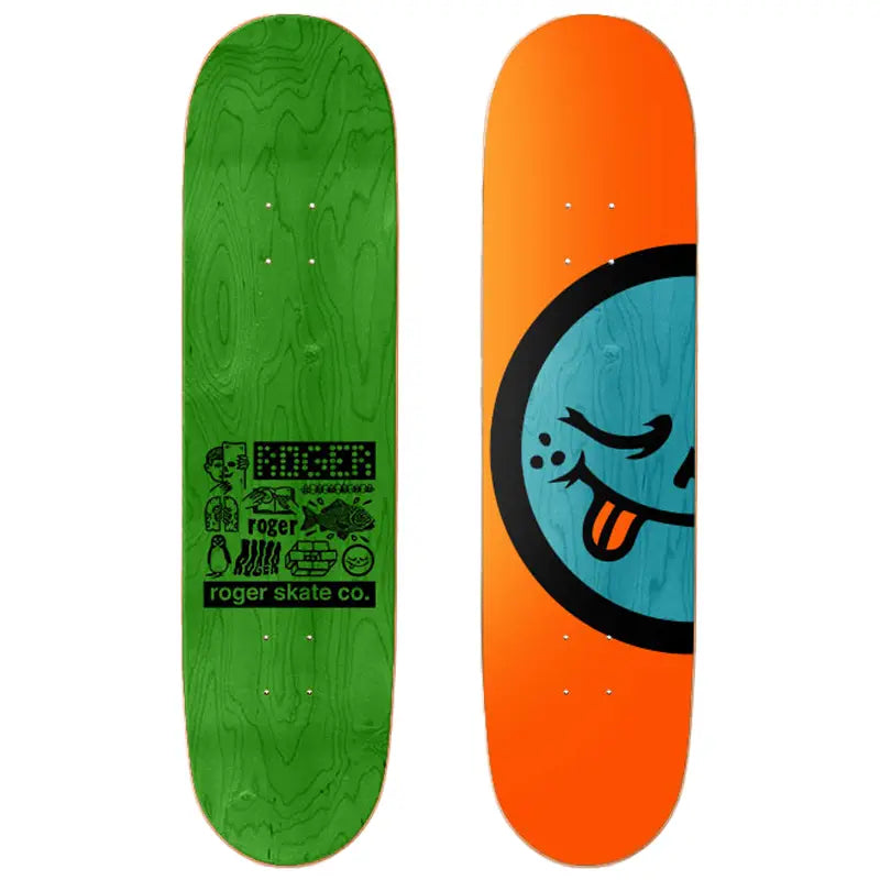 Roger Skate Co. Half Roger OG Deck 8.0