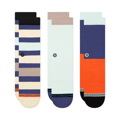 Stance Bayside 3 Pack Crew Socks - Multi