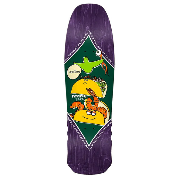 Krooked Skateboards Barbee Shrimp Taco Deck 9.3