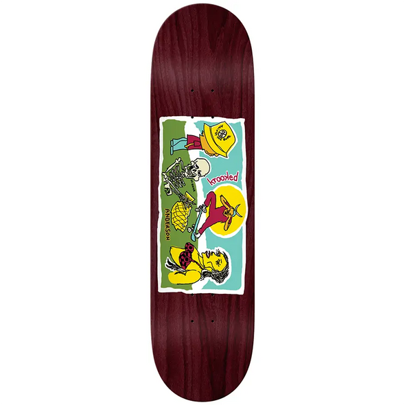 Krooked Skateboards Manderson Bone Deck 8.38