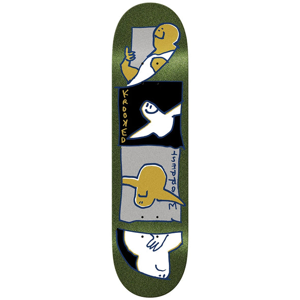 Krooked Skateboards Worrest Goldburd Slick Deck 8.38