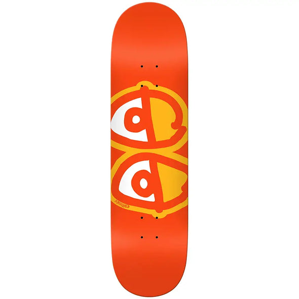 Krooked Skateboards Team Eyes Orange Deck 8.25