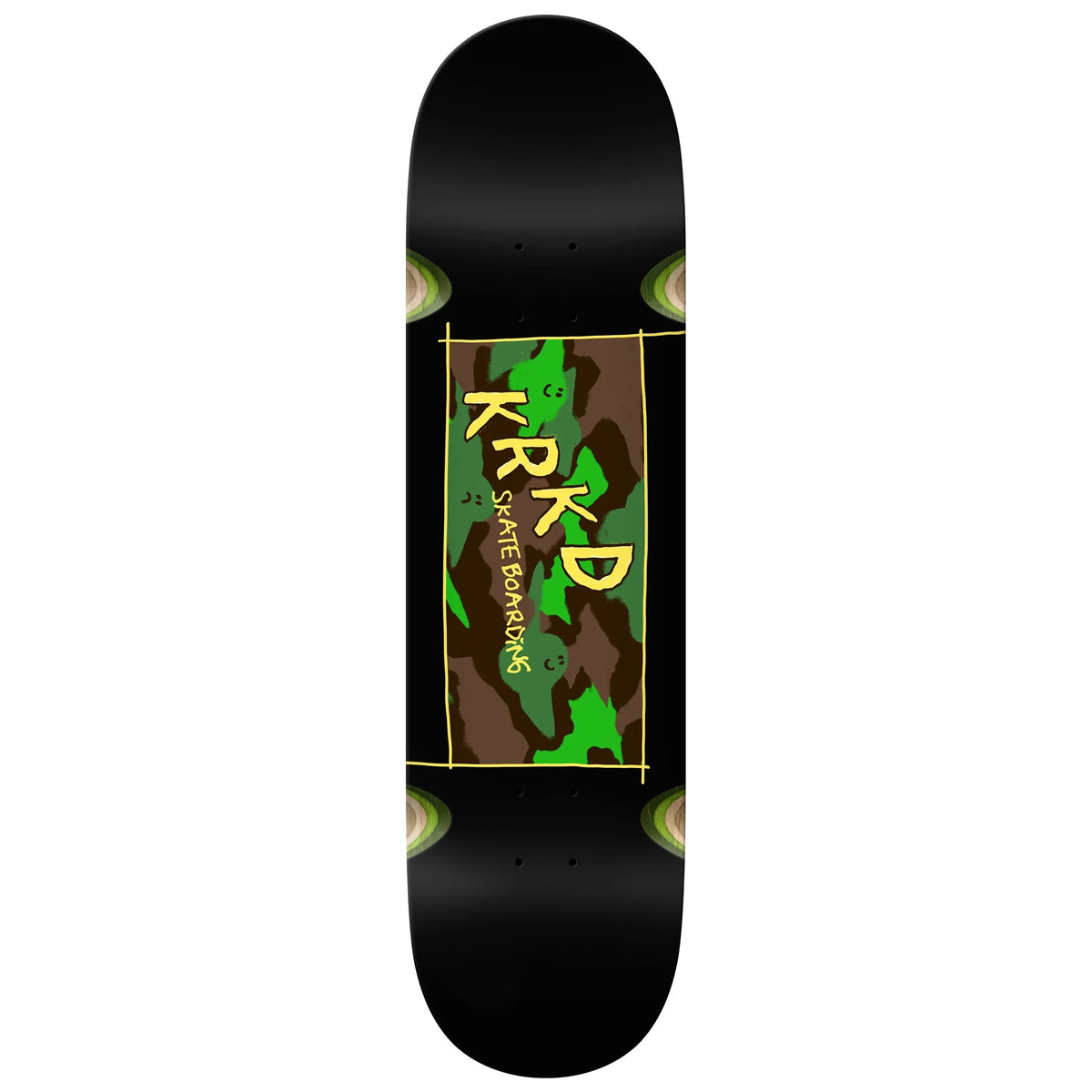 Krooked Skateboards TM Kamo Black Deck 8.25 | No-Comply ATX – No
