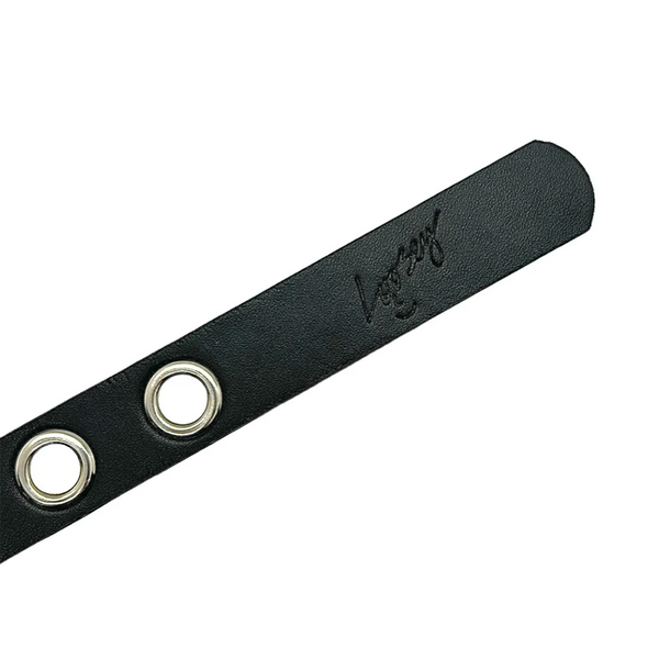 Loosey Mini Grommet Belt - Black