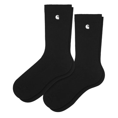 Carhartt WIP Madison paquete de 2 calcetines - Negro
