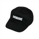 Black Metalwood Studio embroidered Logo hat on a white background