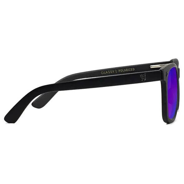 Glassy MikeMo Premium Polarized Sunglasses - Blackout/Blue Mirror