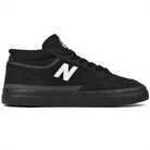 Black and white New Balance Numeric NM417 Franky Villani pro model mid top men's skateboard sneaker on a white background