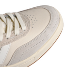 Toe box of Grey white New Balance Numeric NM440 high top men's skateboard sneaker on a white background