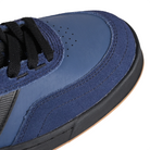 Toe box of Vingtage Indigo and black New Balance Numeric NM440 High top men's skateboarding sneaker on a white background