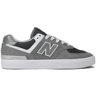 New Balance Numeric NM574 Vulc Skateboarding Shoe in grey and white, featuring durable design and cushioned support.