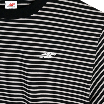 New Balance Numeric Thin Stripe Tee Shirt - Black