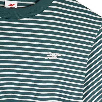 New Balance Numeric Thin Stripe Tee Shirt - Green