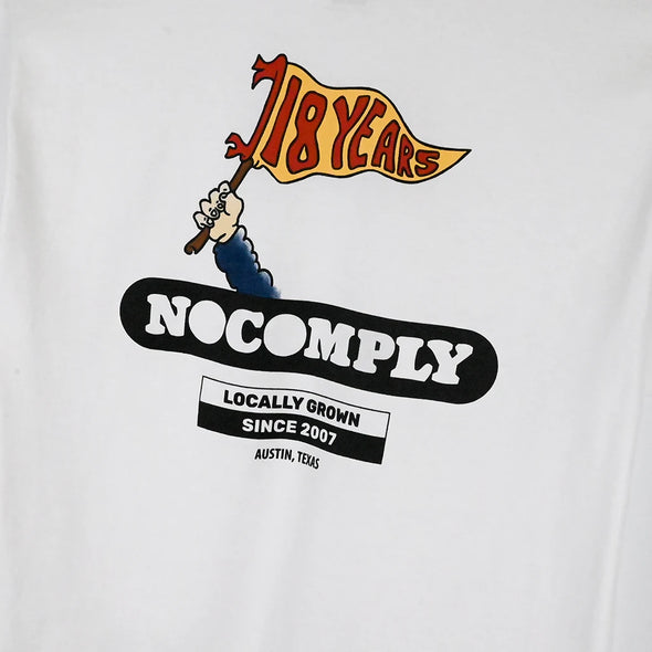 Camisa No-Comply Script Box Negro Lavado Perla