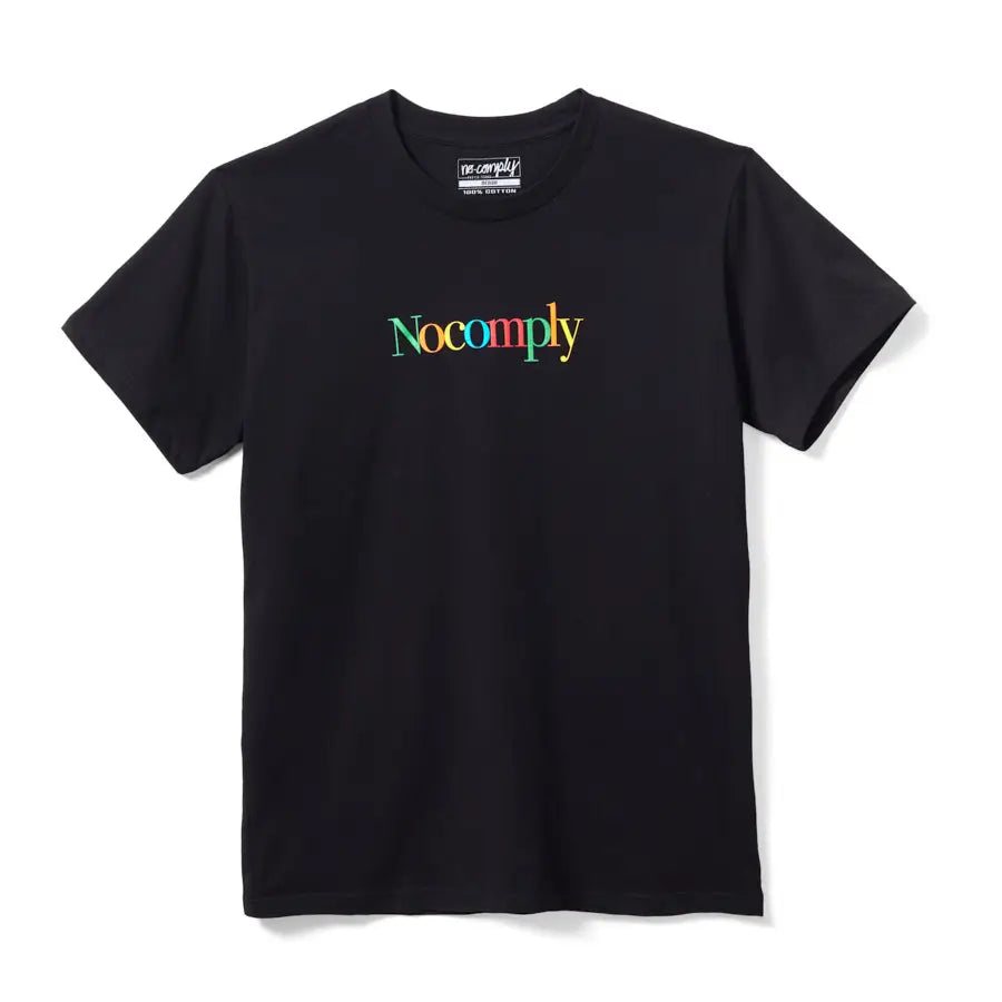 No-Comply Tailgate Tee Shirt - Black Orange – No Comply Skateshop