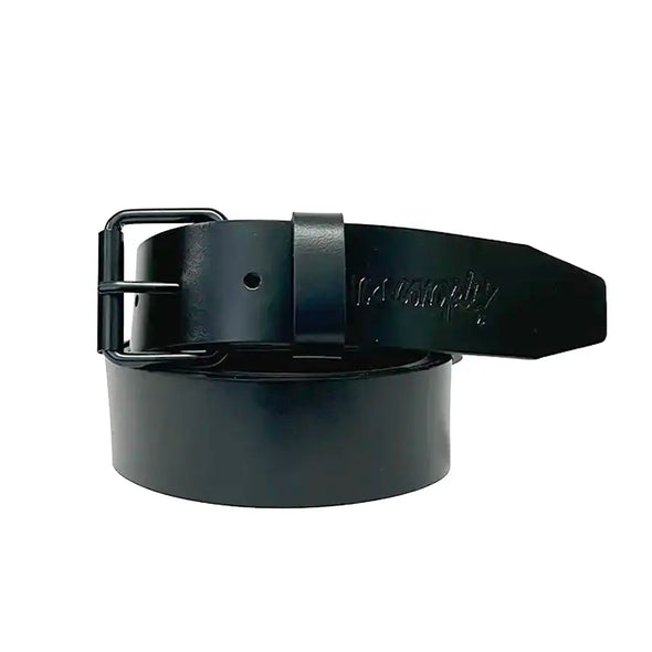 No-Comply Leather Belt - Black