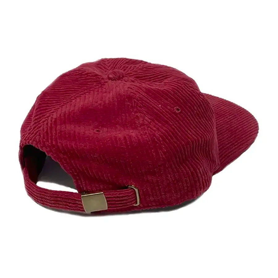 No-Comply Script Check Corduroy Hat - Ruby