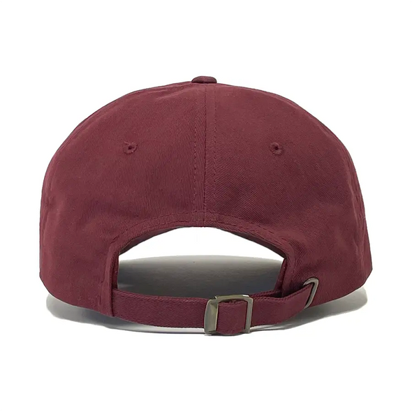 No-Comply Cut-Off Script Dad Hat - Burgundy