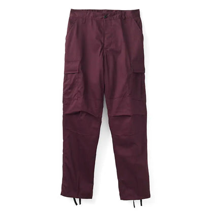 No-Comply Cargo Skate Pants - Burgundy