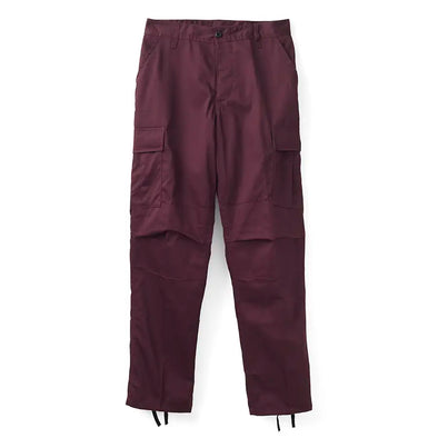 Pantalones cargo No-Comply - Borgoña