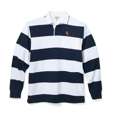 No-Comply Rugby Long Sleeve Shirt - Navy White