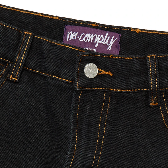 No-Comply Denim Regular Fit Skate Pant - Black