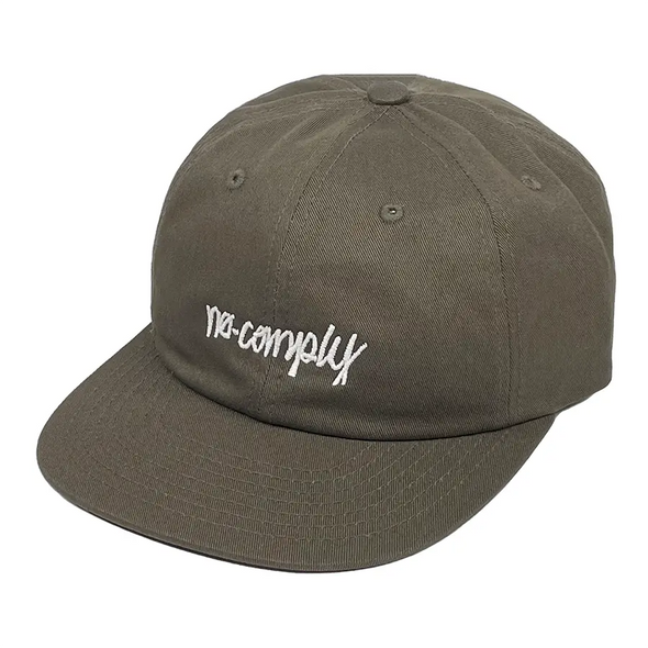 No-Comply Glow in the Dark Script Hat - Olive Green