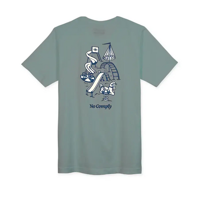 No-Comply Playground Design Contest Tee Shirt - Aqua