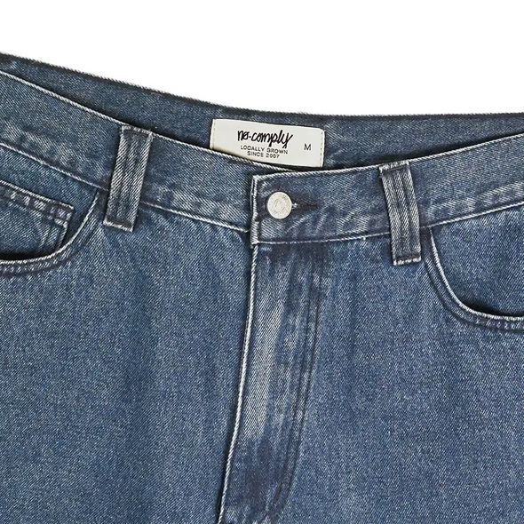 No-Comply 43 Denim Skate Jort - Indigo