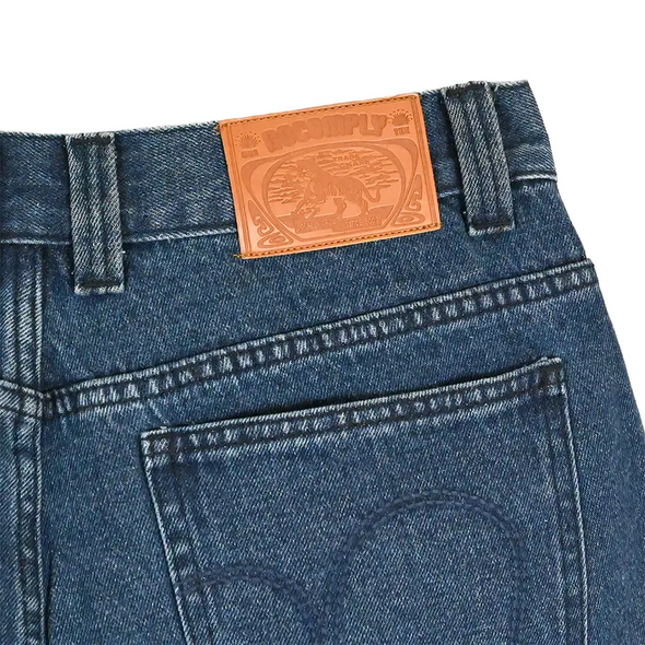 No-Comply 43 Denim Skate Jort - Indigo