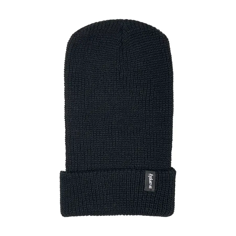 Gorro integral con diseño de cuadros de No-Comply - Negro